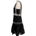  Rajani Black Burnout Fit and Flare Sleeveless Mini Alexis Dress Photo 3