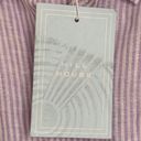 NWT Hill House 100% Linen Preppy Short Sleeve Mini Dress in Purple White Striped Size XL Photo 9