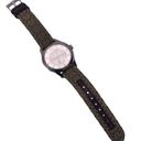 Coach  Silver-tone Brown Canvas Ladies Wristlet Watch Photo 1