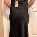 Hello Molly Satin Black Slip Dress Photo 6