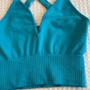 Free People NEW!  Movement GOOD KARMA Crop Top Bra Size XS/S Turquoise Blue Photo 8