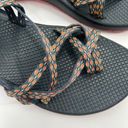 CHACO Sandals Womens Size 10 Classic Z Cloud X2 Adjustable Navy Pink Print Water Photo 7