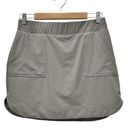 Apana  Active Woven Skort Warm Gray Shorts With Over Skirt Women’s Size Medium Photo 2