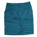 Tommy Hilfiger  Pencil Skirt Size 6 Navy Turquoise Pattern Cotton Stretch 30X20 Photo 7