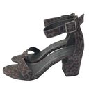 Coconuts by Matisse Matisse Coconuts ANTHROPOLOGIE Sashed Leopard Stacked Heel Sandals NEW Size 8 Photo 1