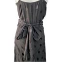 ZARA  Wrap Dress Polka Dot Satin Velvet Faux Sash wedding guest date size small Photo 3