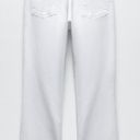 ZARA   TRF White Mid Rise Cropped Flare Denim Jeans Size 0 Photo 6