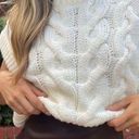 High Neck Cropped Cut Off Sweater Tank White Photo 0