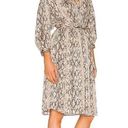 Brochu Walker  Olivia Snake Print Blouson Midi-Dress in Metallic Python Photo 10