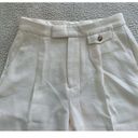 Madewell  The Rosedale High-Rise Straight Crepe Pant Cream Size 2 Photo 7