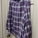 cj banks Women’s  long sleeve split neck blouse purple plus size 3X 24/26W NWT Photo 2