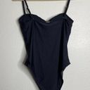 Relleciga NWT  Bandeau One Piece Swimsuit Black L Photo 6