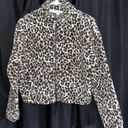 American Eagle Cheetah Sherpa Zip Up Photo 0