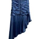 Cinq à Sept NEW NWT Cinq A Sept Eliza Strapless Asymmetrical Midi Dress In Deja Blue Photo 6