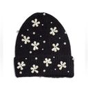 Lele Sadoughi  Pearl Snowflake Knit Beanie, Black New w/Tag & DustBag Retail $175 Photo 0