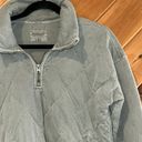 Abercrombie & Fitch  green quilted quarterzip jacket Photo 2