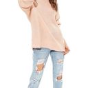 American Eagle  Outfitters Oversized Peach Mock Neck
Sweater(Size XS) Photo 7