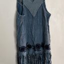 Gimmicks by BKE Gimmick Floral Embroidered Fringe Tank Top Photo 3