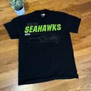 NFL Seattle Seahawks Black Green  Team Apparel Football T-shirt Shirt Size Medium Photo 0