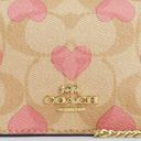 Coach Boxed Mini Wallet On A Chain In Signature Canvas With Heart Print Photo 5