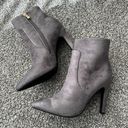 NWB! Suede Gray Ankle Boots Photo 0