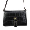 Nine West Y2K  Vintage Black Alligator Mini Bag Faux Leather Photo 1