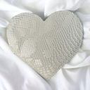 Handmade Heart Shape Large Wallet | White Faux Snake Skin with Compartments Photo 0