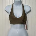 Good American  Core Plunge Performance Criss Cross Sports Bra Bronze Size 0 XS Photo 6