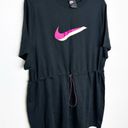 Nike  Women’s Black Sportswear Icon Clash Tunic T-Shirt Dress Size 1X Photo 2