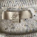 Loft  long sleeve sweater off white roll down neck women’s XS stretchy so… Photo 10