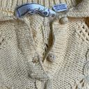 Polo NEEDLEWORKS vintage yellow cable knit short sleeve  sweater size medium Photo 4