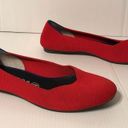 Rothy's Rothy’s red round toe flat shoes women size 8.5 W Photo 2