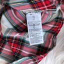 Old Navy  XXL Womens Red Classic Plaid Flannel Button Down Shirt Holiday Photo 5