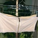 Meshki  Bandeau with Back Zipper, Nude Color with Silver Glitter Size Small Photo 3