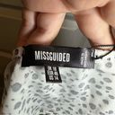 Missguided NWT  White/Black Print Bandeau Top US 14 Photo 1