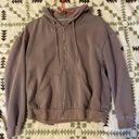 Oversized Gray/purple Hoodie Size M Photo 0