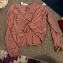 Halara NWT  pink small blouse Photo 4