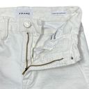 Frame  Jeans Size 24" White Mini Bootcut High-Rise Crop Distressed Stretch Denim Photo 2