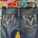 Vigoss  Women's Size 7/8 x 31 The Chelsea Slim Boot  Blue Denim Jeans Photo 4