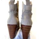 Joie New  Tan Suede Mathilde Ankle Boots with Western Fringe, Sz39 Photo 3