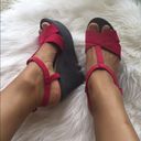 ZARA  T strap wedge sandals. Size 7 Photo 6