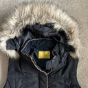 Prince And Fox EGC women’s  puffer vest jacket/removable faux fur/full zip/size L Photo 1