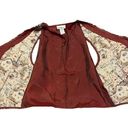 White Stag  Snowman Tree Brocade Waistcoat Christmas Vest L Not Ugly Photo 5