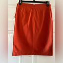 CAbi  Burnt Orange Overlay Wrap Pencil Skirt Knee Length Career Size 6 Photo 5