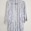 Aritzia Wilfred  Durante Floral Kimono Womens Size S Jacket Robe Sheer Gray FLAW Photo 5