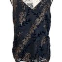 Lost + Wander Anthropologie  Gold Black velvet embroidery top Shirt Womens S Photo 0