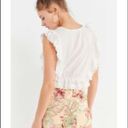 Urban Outfitters ✨ Women's Natural Uo Rami Pintuck Ruffle Top✨ Photo 2