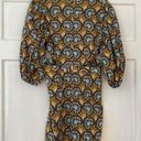 Alexis Orissa Cutout Mini Dress Womens Size Large Yellow V-Neck Puff Sleeve Photo 9