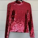 Veronica Beard  Women’s 2 Red Sequin Lucinda Blouse Photo 0