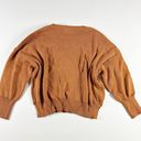 Double Zero NEW  Cotton Blend Stretch Knit Crew Neck Pullover Sweater Brown Large Photo 3